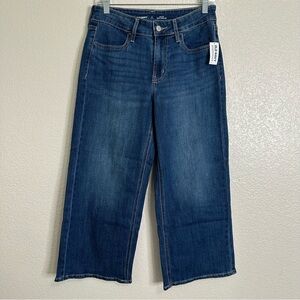 NWT Old Navy Women’s Petite Wow Crop Wide Leg Jeans, Size 2P